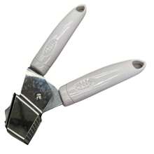 Premium Garlic Press Tool - Manual Crusher With Ergonomic Handle - Sleek White Design For Effortless Garlic Mincing