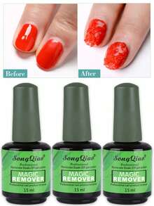 15毫升/瓶 指甲油卸甲液 指甲钢推力器 快速轻松卸除UV凝胶指甲油 半永久指甲油 美甲卸除工具 专业美甲师 无刺激指甲 - 無色 - 查看 17