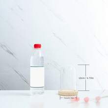 1pc Glass Cover, Blind Box, Preserved Flower, Doll Display, Glass Display Dome With Soft Wood Bottom, Mason Jar Dome, Vase Display Box, Transparent Dome-Shaped Jar Display Box, For Crafts, Plants, Lights, Succulents, Trophies, Pocket Watches Desktop Centerpiece Decor, Home Christmas Party Gift Decoration