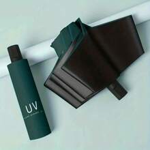 Unisex Automatic Umbrella With 16 Reinforced Ribs, Foldable, Portable, Durable Anti-UV Sunscreen Umbrella For Sunny & Rainy Day