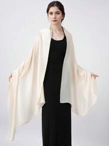 Skulpturierter Tüll-Abendumhang - Licht-Spiel-Raffung für Hochzeiten/Empfänge Outdoor