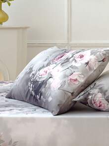 2/3 Piece Soft Bed Sheet Set - Bedding Set Includes 1/2 Pillowcases And 1 Mattress Protector (30cm/12 Inch Deep) - Modern Mattress Cover Or Mattress Pad, Fits All Bed Sizes Including Twin, Full, Queen, King, Single And Double - Grey - View 8