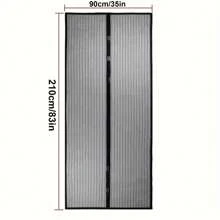 Easy Install Magnetic Screen Door - Prevents Insect Invasion, Draws In Fresh Air | Self-Sealing, Heavy Duty Mesh Curtain Suitable For All Seasons | Perfect For Bedroom And Home Decor, Hands-Free, Partitions