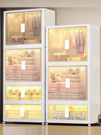 5/4/3/2/1-laags kindergarderobekast, opvouwbare opbergkast, grote capaciteit, multifunctionele kinderkamerkledingorganizer voor woonkamer en slaapkamer