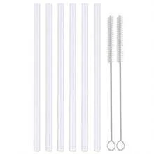Replacement Straws Compatible With Stanley 14-40 Oz Tumblers, Reusable Long Straws With Straw Cleaning Covers, 12.2 "Plastic Straws For Cup And Bottle Accessories,School Supplies