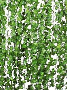 24/12/1 pieza 2,10 m Hiedra artificial falsa, guirnalda de hiedra, hojas verdes, enredaderas, plantas colgantes falsas de seda, hojas verdes estéticas para decoración de dormitorio, boda, fiesta, jardín, pared, habitación, regalos, cumpleaños, graduación