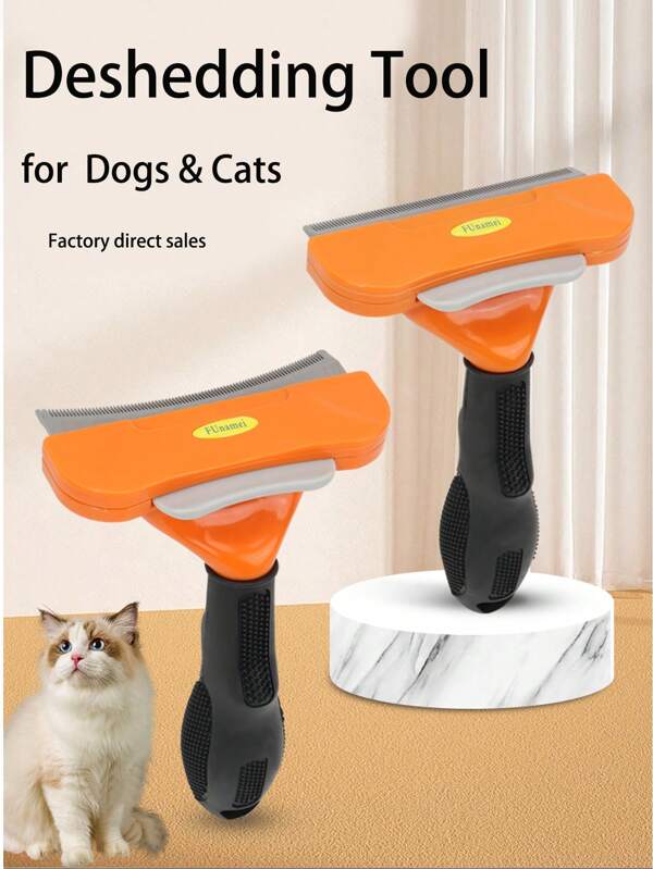 Pet Grooming Brush, Deshedding Tool For Dogs & Cats, Effectively Reduces Shedding By Up To 95% For Short Medium And Long Pet Hair