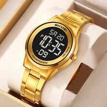 Skmei 时美2425男士圆形表盘运动数字手表新款时尚奢华数字LED显示屏带闹钟厂家直销 - 白機 - 查看 5