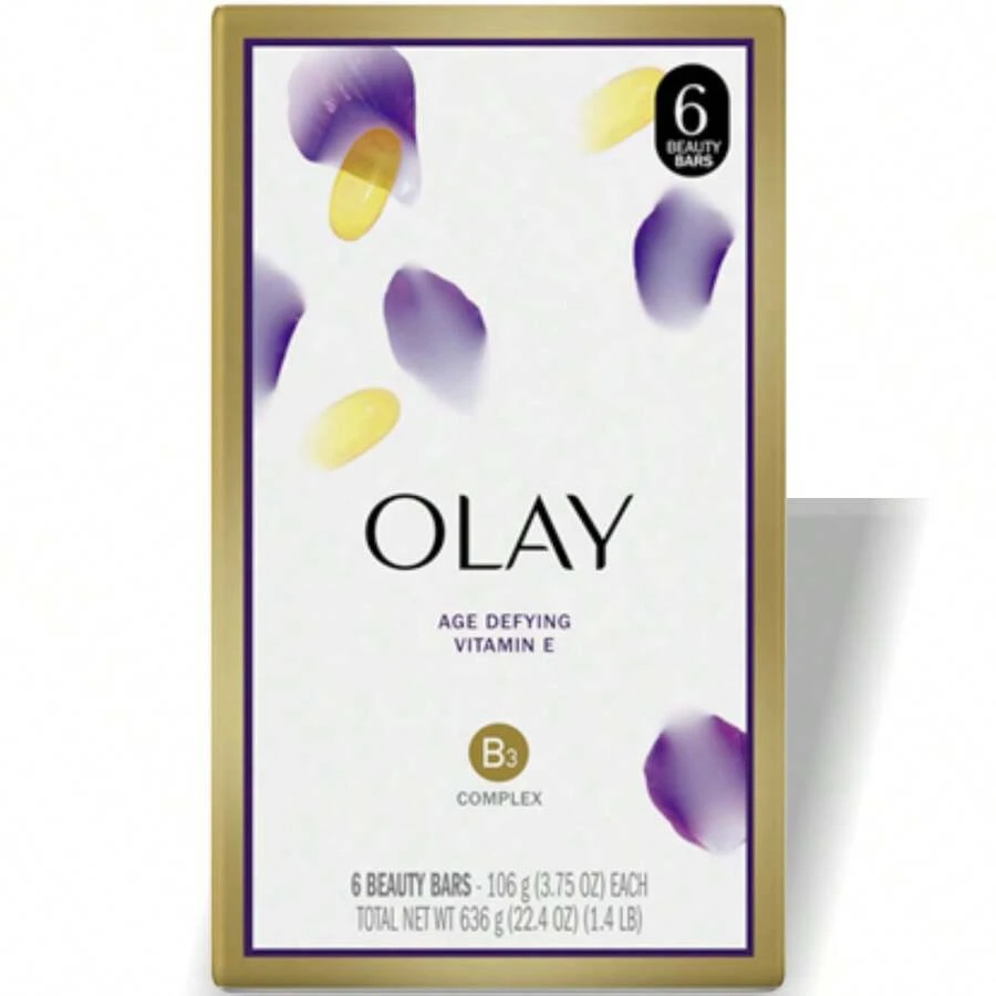 Thanh làm đẹp chống lão hóa Olay với vitamin E 3.75 oz, 6 chiếc 90/Pt 8/CS 3.75 oz/106g(*6) - Nhiều màu - Xem 1