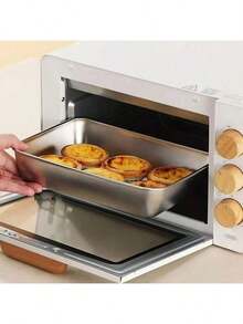 5pcs Stainless Steel Food Storage Set With Clear Lids - Large Square Containers For Meat, Fruits & Veggies - Perfect For Camping, Outdoor & Home Use, Stackable Kitchen Organizer - Ideal For Home & Outdoor Use, Camping Essentials|Stackable Containers|Durable Storage, Stainless Steel Containers - Multicolor - View 5