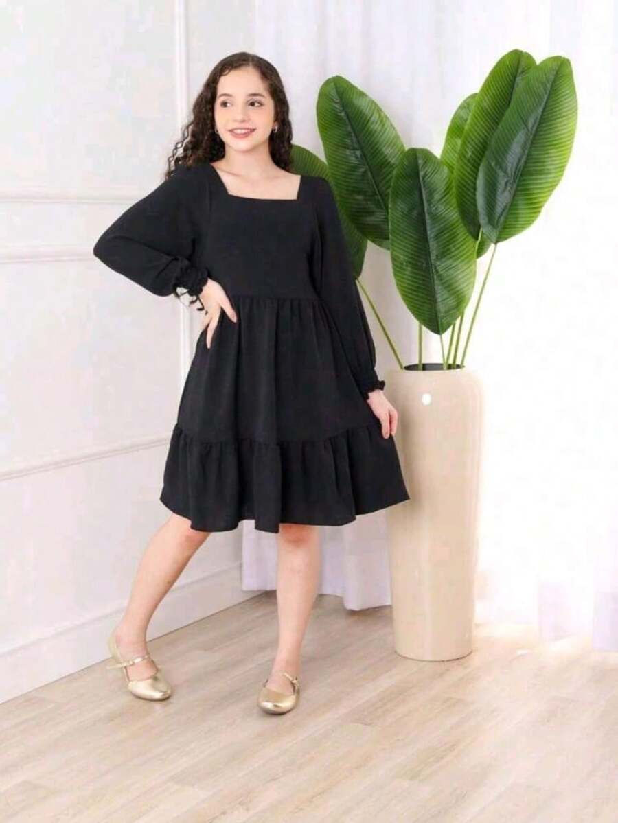 Girls Dresses - Black - View 1