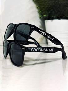 Personalisierte Sonnenbrille mit individuellem Text, Geschenke für Trauzeugen, Junggesellenabschied Team Sonnenbrillen, Gastgeschenke für Hochzeiten, Umstandsmode, Schulmaterial, für Schule, Büro, Schule