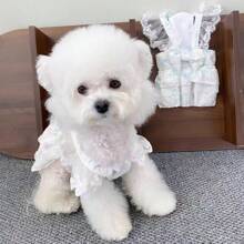 Pet Dog Harness Dress, Lightweight Lace Dress For Small Dogs, Suitable For Spring And Summer, Fashion