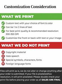 1pc- Can Customize Patterns And Text Hot Transfer Stickers (Excluding Clothes), DIY Ironing Hot Transfer Stickers, Custom Decals, Can Design A Variety Of Patterns, Suitable For Clothes, Bags, Cups, Hats, Shoes And Other Objects Of Custom Transfer Stickers, Hot Transfer Stickers Ironing Decals T-Shirt Hoodie DIY Crafts