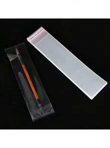 100 stuks/200 stuks Transparante Geschenkzakken, Zelfklevende Zakken, Afsluitbare Zakken Voor Verpakking En Opslag Van Kantoorbenodigdheden, Potloden, Linialen, Tandenborstels, Rietjes, Eetstokjes, Lepels, Gemakkelijk Mee Te Nemen, Geschikt Voor Bruiloft, Verjaardagsfeestje, Sieraden DIY Accessoires, En Kantoorbenodigdheden Pen Cadeau, Ketting, Armband Verpakking, Dunne OPP Zelfklevende Zakken, Glazen Sieraden Ketting Verpakking Zakken, Afsluitbare Zakken, Kersen Geschenkzakken, Strik Kant Geschenkzakken, Souvenirs, Verjaardag, Bruid, Bruiloft