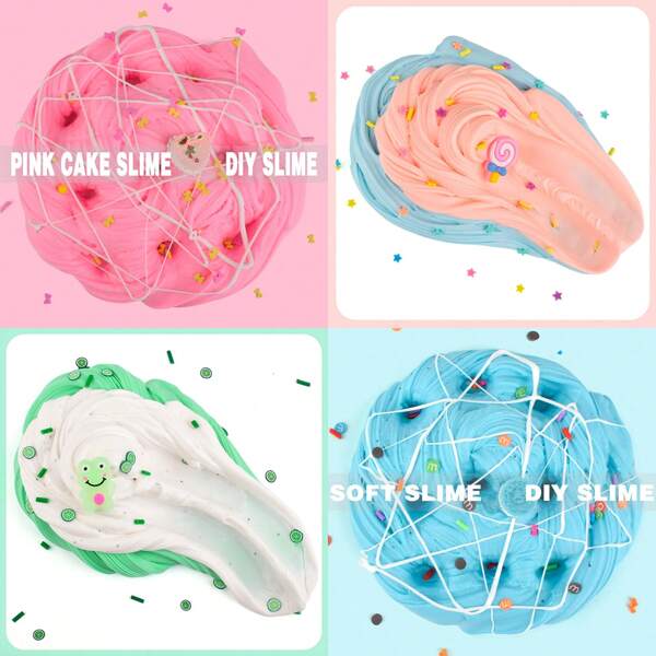 Cute Cupcake Butter Slime 100ml – Soft Scented DIY Toy For Kids & Girls, Stress Relief, Non-Sticky Play Dough