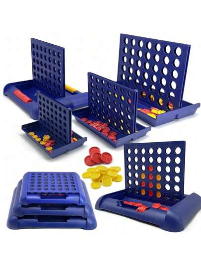 Foldable Connect 4 In A Line Board Game Classic Party Bingo Chess Family Game Toy Christmas Party Game Gift