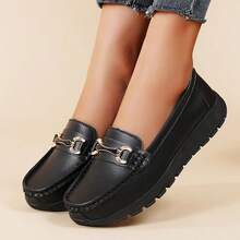 Women's Flat Slip-On Casual Solid Color House Slippers