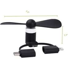 A Plus Cell Phone Fan 3-In-1 Mobile Phone Fans Compatible With//Android Smartphone/Tablet Fit Micro USB/Type C/Port Fan Colorful And Powerful Fans(6-Pack)