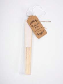 Leque dobrável branco de 21 cm com texto personalizado, 1/10/20 peças, com bolsa de gaze branca, cartão de agradecimento e corda dentro. Pode servir como presente para noivas, madrinhas e lembrancinhas de festa de casamento. Durável, colorido, fofo, adorável, engraçado, kawaii, Y2K, elegante, unissex, casual, personalizado, único, presentes ideais para ele, presentes ideais para ela, namorado, namorada, família, amigos.