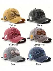 1pc Piece Unisex Gothic Style LA Letter Embroidered Adjustable Hip-Hop Baseball Cap, Suitable For Street, Sports, Parties, Music Festivals,School Halloween