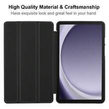 Rugged TPU Tri-Fold Tablet Protective Case For Samsung Galaxy A9, A9+, A8, S6, S7, S8, S9, S9FE, S10 Plus And IPad 10.2/10/11 (A16/Air11(M2)/Pro11(M4) 2024/IPad Air 11" (M3) 2025/IPad (A16) 11" 11th Gen 2025 - Black - View 9