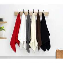 COTTON CRAFT Amazing Kitchen Towels - Set Of 8 Terry Towels - 100% Cotton Euro Café Waffle Weave Dish Towel Set - Soft Absorbent Quick Dry Low Lint Reusable Pantry Bar Cleaning Cloth -16x28- Chocolate - Ivory - 查看 8
