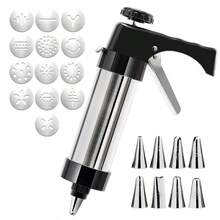 cgelaero 3-In-1 Cookie Stamp Set, Includes 13 Stamp Discs And 8 Icing Tips, Premium Baking Tools For Cookie Stamping And Cake Decorating, With Piping Bag And Cleaning Brush, Christmas Baking Gift (For Women) - Multicolor - View 11