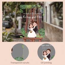 Custom Wedding Welcome Signs, Personalized Acrylic Wedding Welcome Signs, - Elegant Decorations Suitable For Weddings, Engagements, Holidays, Parties, Anniversaries, Birthdays, And Rustic-Style Weddings. Stylish Welcome Signs For Unforgettable Celebrations. - Style 2 - View 7