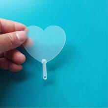 5/10pcs 1.97 Inch Cute Mini Transparent Plastic Fans, Modern Style Suitable For Various Holidays Like Mother's Day, DIY Crafts, Home Decor - Color Mixing - View 6