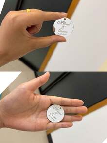 Personalized Acrylic Tag Engraved Round Circle 3.5cm Custom Wedding Name Happy Birthday Baptism Mirror Gold Tag Decoration Gift,Multi-Functional, Ornamental,Reusable,Exquisite,Stylish,High-Quality,Colorful,Modern,Custom,Personalized,Unique,Ideal Gifts For Him,Ideal Gifts For Her,Boyfriend,Dad,Girlfriend,Mom,Family,Friends,Tea Room,Home,Garden,Office,For Anniversaries,For Valentine's Day,For Mother's Day,For Birthdays,For Father's Day,For Graduation,For Weddings,For Housewarming,Warm Ambience, Autumn Home Refresh,Home Harmony - Multicolor - View 3