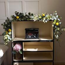 زينة الليمون والشقائق والكافور، مناسبة لديكور الربيع والصيف، عيد الحب، عيد الأم، ديكور الغرفة، مكتب، غرفة النوم، حفلات الزفاف، ديكور المنضدة، الأثاث، درج السلم، ديكور الخريف - متعدد الألوان - مشاهدة 6