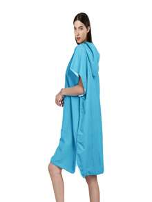 1pc Ultra Soft, Absorbent & Quick Dry Hooded Changing Robe - Suitable For Swimming & Gym, Lightweight & Breathable, 88.0% Polyester, 12.0% Nylon, Modern Style, Hand Wash Only, Beach Towel|Bathrobe - Multicolor - View 13