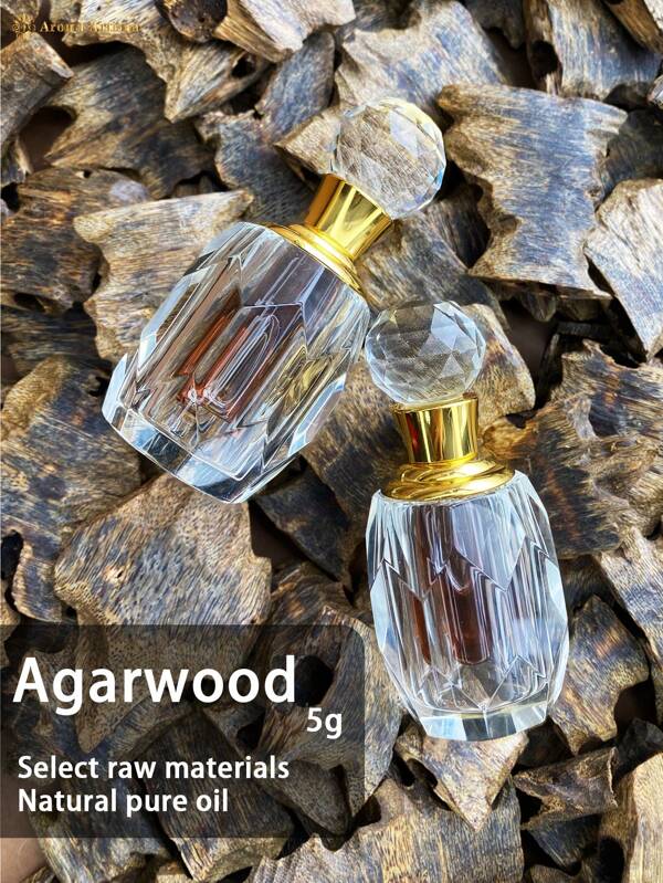 5g/1g, Pure Natural Agarwood Essential Oil, Natural No Addition No Dilution, High Quality Aromatherapy Oil, Long Lasting Fragrance, Suitable For Skin And Hair Aromatherapy, Suitable For Various Occasions, Home Aromatherapy