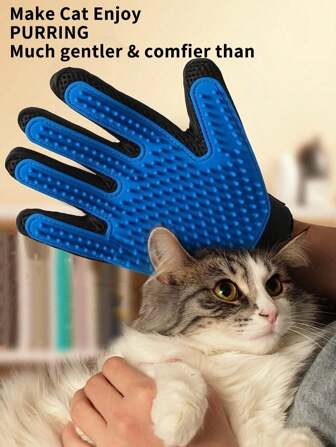 Guantes de aseo para mascotas, guantes de baño para perros y gatos con champú, esponja mágica de limpieza, guante de silicona para eliminar el pelo