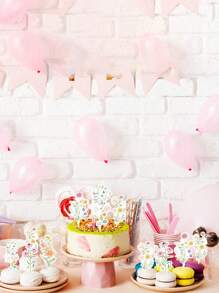 40pcsWildflower Birthday Party Decorations, Floral Cupcake Toppers Decoration, Baby In Bloom Baby Shower Cupcake Picks Decor Party Supplies For Gilrs Women