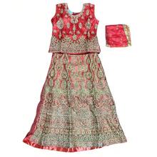 Traditional Girls Lehenga Choli Set –  Wear For Kids-3 - 彩色 - 查看 2
