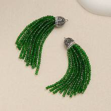 1PC Bohemian Style Crystal Diamond Hat Tassel DIY Pendant For Jewelry Making For Women Can Use For Earring Necklace