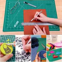 A2 Cutting Mat 60x45 Double Sided Patchwork Crafts Colors - Màu xanh Bạc hà - Xem 3