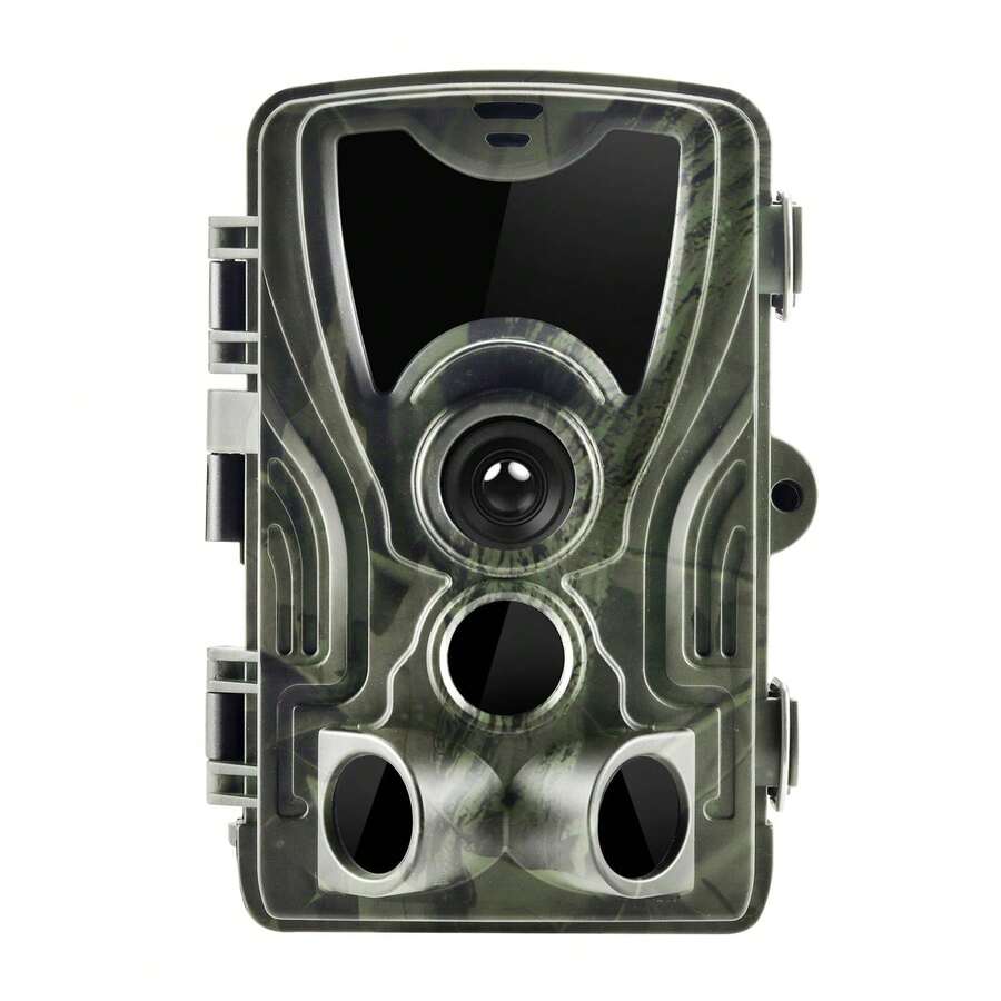 Wildlife Camera, 16MP Trail Camera With Night Vision Motion Activated And Waterproof, 2.7K Stream Game Camera With 120 Degrees Wide Angle Of View For Garden - Camouflage - View 1