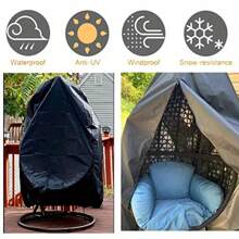 1pc Home Chair Cover Dustproof Hanging Chair Cover Waterproof Protective Cover Hanging Outdoor Swing Chair Hanging Chair Cover With Zipper Oxford Cloth Balcony Garden Lawn Chair Protective Cover Furniture Accessories 115x190cm Chair Cover Dustproof Hanging Chair Cover Waterproof Protective Cover