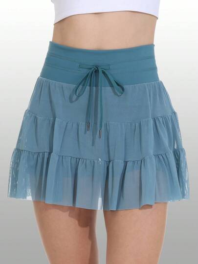 Blaosn Women's High Waisted Pleated Skirt Athletic Skorts ,Ruffle Tennis Skirts Cute Golf Sports ,Running Skorts With Shorts Pockets Workout Casual Outfits