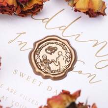 Wax Seal Stickers - Wedding Invitation Envelope Seal Stickers, 30pcs Self-Adhesive Wax Seal Stickers, Perfect For Engagement/Wedding Invitations, Gift Packaging, Envelopes, Souvenir Decorations, Indoor/Artistic Decorations,Back To School,School Supplies