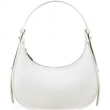 Bolso de hombro CHOLISS para mujer, de piel vegana con protección RFID, estilo media luna, tipo bolso de mano y bandolera, bolso de viaje con asa superior - Blanco - Ver 1