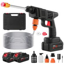 Senmeo Cordless Pressure Washer,3-In-1 Nozzle Handheld Cordless Power Pressure Washer, Portable Cordless Power Cleaning Tool With 435PSI Water Lance, Foam Cannon, 2 Batteries 15000mAh Batteries, Easily Cleans Car Floors, Exterior Cleaning, And Watering Homes And Gardens