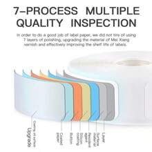 Niimbot Thermal Label Stickers Thermal Gap Paper D Series Self-Adhesive Labels Price Labels Name Labels Suitable For NIIMBOT D110/D11/D101/H1S Mini Portable Thermal Printer - Multicolor - View 4