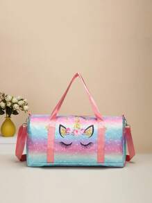 1pc New Cute Girl Niche High-End Cartoon Unicorn Travel Bag, Multiple Styles To Choose From, And Fashionable New Bags, Fresh And Dopamine Color Matching, Youthful Girl Style, Can Be Carried By Hand, Can Be Cross-Body, Shoulder Straps Are Adjustable, Casual And Fashionable, Very Suitable For Taking Out To Play, And Can Also Be Given As Gifts To Friends