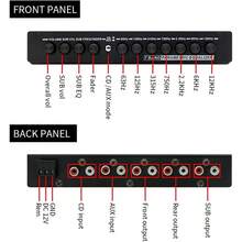 Car Equalizer 5-Band Channel Equalizer, Multifunctional Car Audio EQ Tuning Crossover Amplifier, Parametric Equalizer - 黑色 - 查看 4