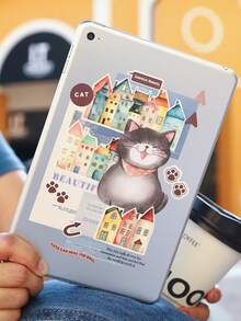 1 Roll Of Tape Dream Town Series House Landscape Pattern Gift Packaging Sealing Stickers Suitable For Multiple Scenes, Scrapbook Stickers Album Diary Decoration, Mobile Phone Case Water Cup Stickers Notepad Accessories Garbage Diary Decoration Stickers, Scrapbook Supplies, Art And Handmade Decoration Stickers School Supplies,Back To School