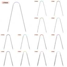 3 Sets Of 13 Pcs Circular Knitting Needles Set, 9.05 Inch Stainless Steel Flexible Circular Knitting Needles For Socks, Sweaters, Hats, Scarves, Crochet Hooks In 2/2.25/2.5/2.75/3/3.25/3.5/3.75/4/4.5/5/5.5/6MM Sizes, Suitable For Beginners, Circular Needles For Sleeves, Hats, Socks, Cables - Multicolor - View 12